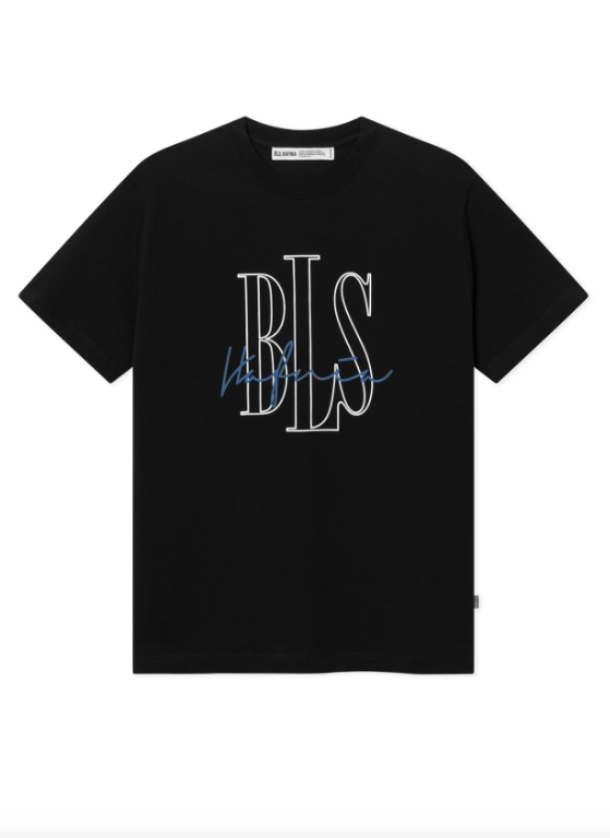 BLS Hafnia Signature Outline T-shirt - Black